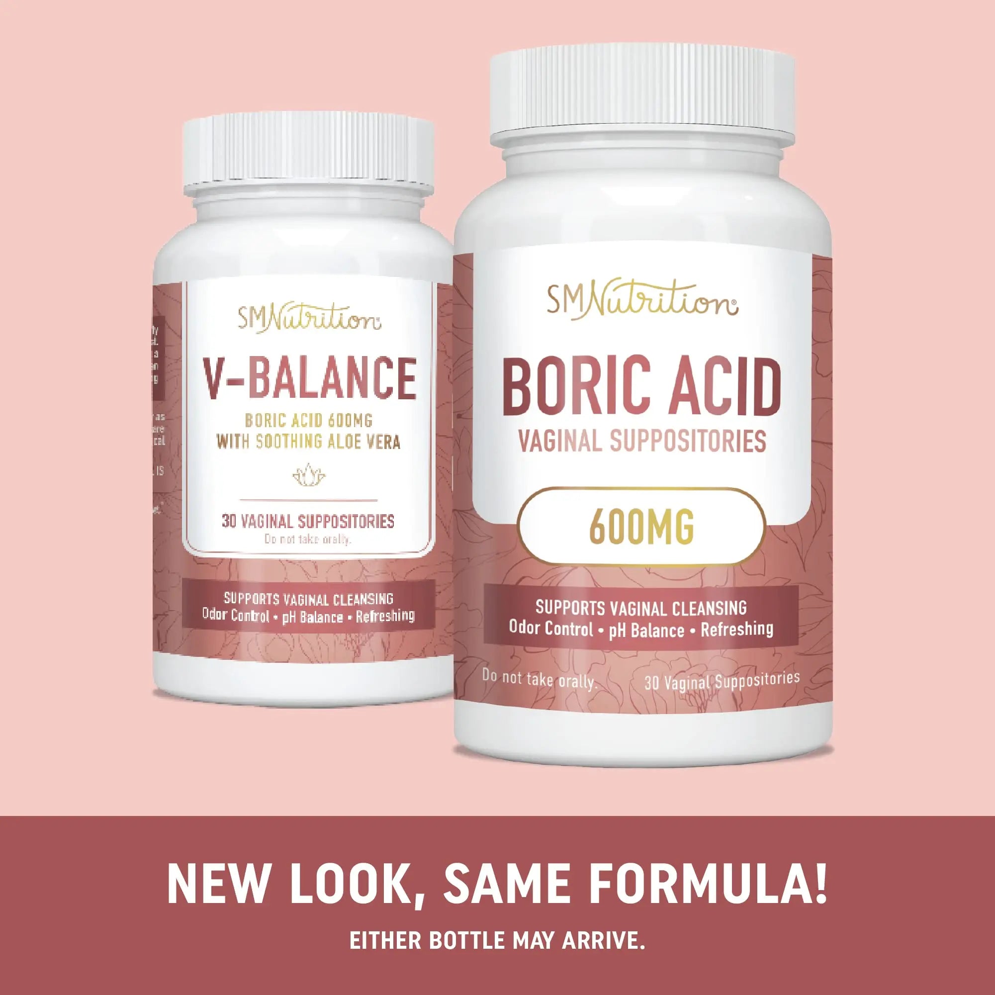 Boric Acid Suppositories for Women | 600mg | for pH Balance, Vaginal Odor & Itching | Feminine Intimate Health SMNutrition Au supplements