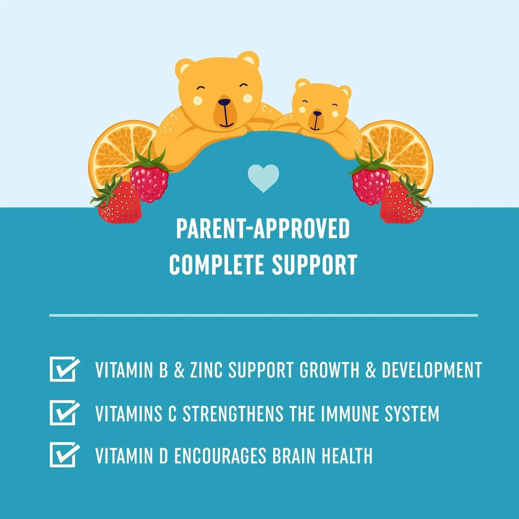 Kids Multivitamin Gummies | Vitamins A, B, C, D & Zinc for Immunity, Growth & Development | Daily Multivitamins for Children Ages 2+ | MAV NUTRITION Au supplements