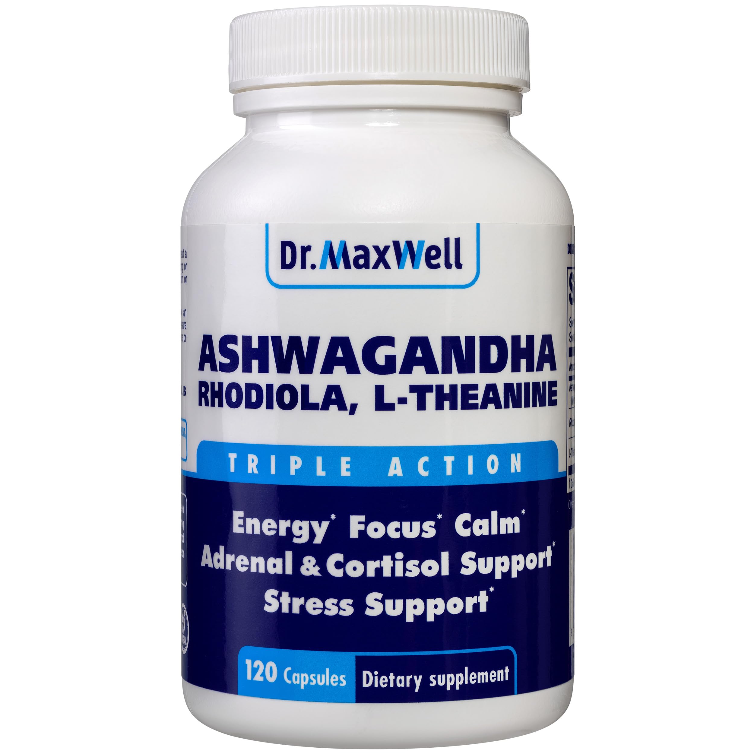 Dr. Maxwell Cortisol Manager Supplement, Supports Relaxation, Mood & Sleep in Times of Occasional Stress, Ashwagandha Rhodiola Adaptogens, Helps Maintain Normal Cortisol Levels, 120 Capsules Dr. Maxwell Au supplements