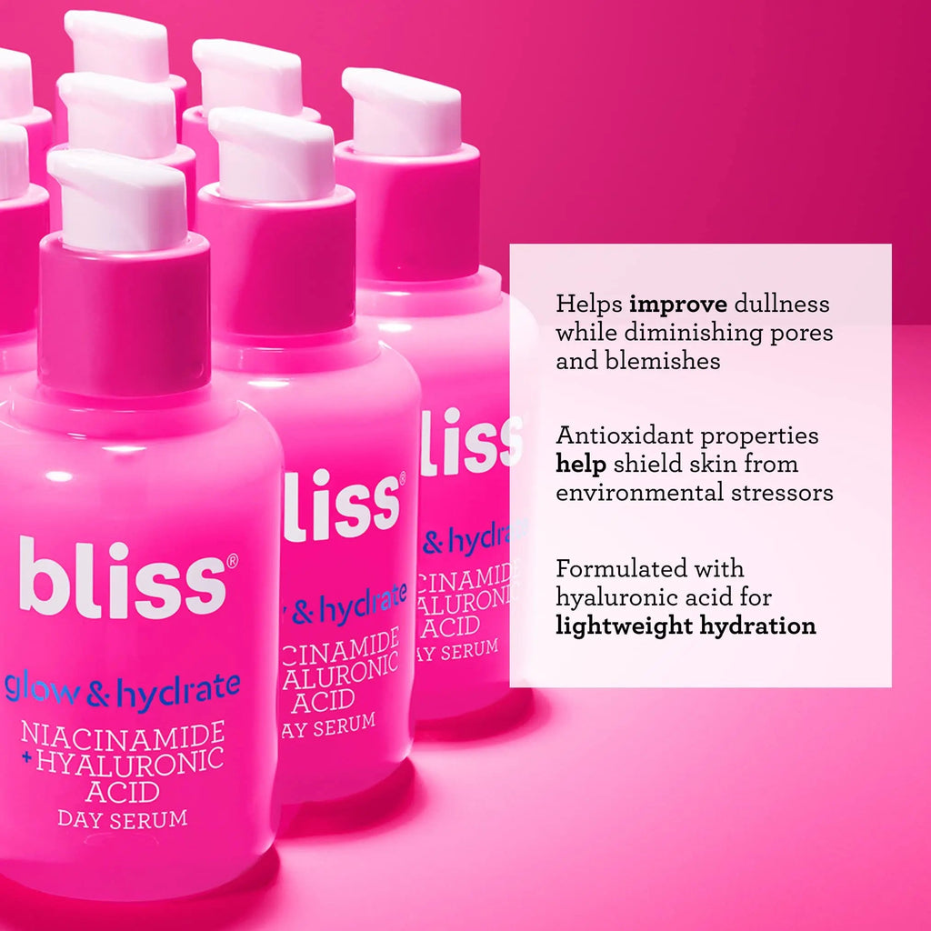 Bliss Glow and Hydrate Serum - Niacinamide + Hyaluronic Acid - 1 Fl Oz Bliss Au supplements