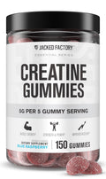 Jacked Factory Creatine Gummies 5g Daily Dose (1g per Gummy) - Creatine Gummy for Men and Women, Vegan-Friendly, Travel-Friendly, Third-Party Tested - 150 Gummies, Blue Raspberry Jacked Factory Au supplements