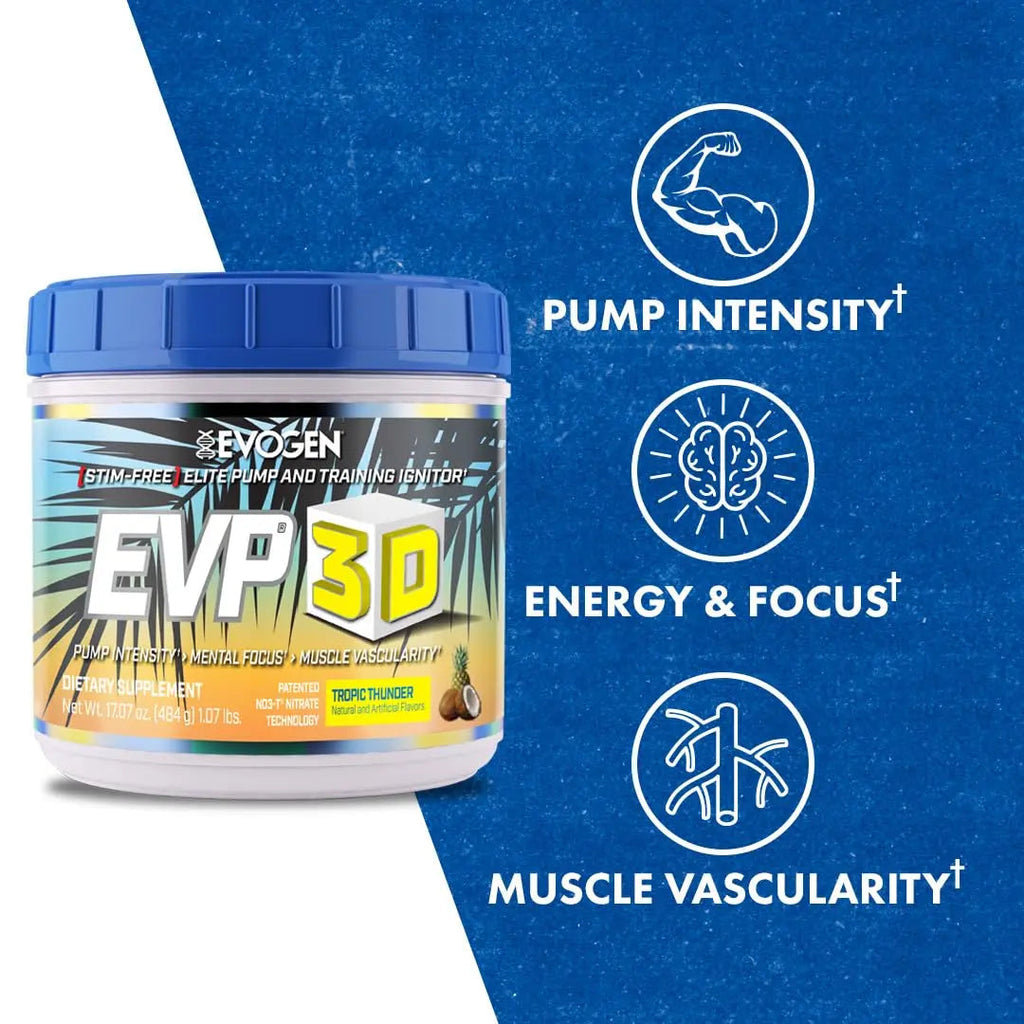 Evogen EVP-3D | Extreme Pre-Workout Pump Ignitor, Arginine Nitrate, Citrulline, Beta Evogen Au supplements