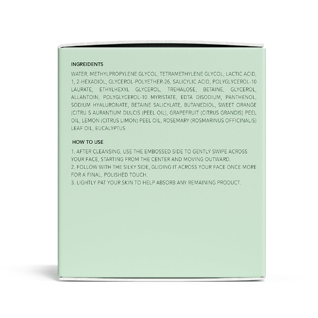 QUIA Toner Pads – AHA/BHA Dual-Action Exfoliate and Hydrate All in One – Soothing Formula for Sensitive Skin – Reduces Blackheads and Blemishes