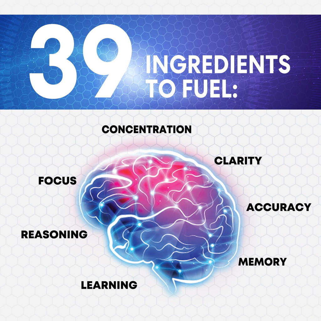 Brain Memory Supplement - 3X Strength Nootropics for Concentration, Clarity & Focus Support - Brain Health Cognitive Vitamins with Bacopa, Phosphatidylserine & DMAE, Brain Booster Pills, 120 Capsules Nature's Peak Au supplements