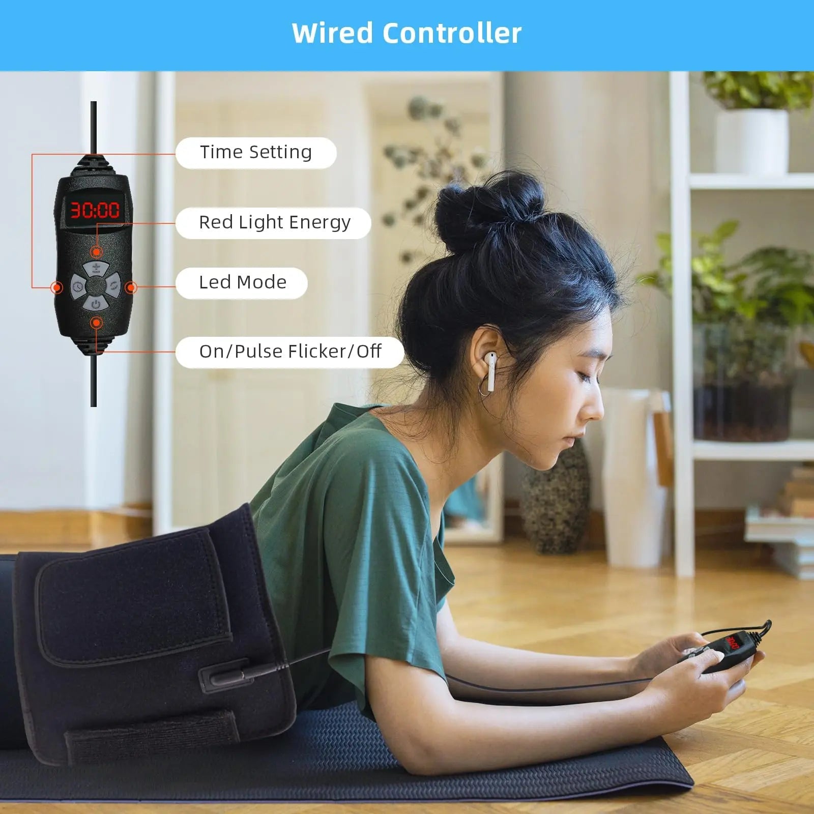Red Light Therapy Infrared Light Therapy Heating Wrap Belt for Body Back Knee Shoulder Waist Muscle Pain AKYSUN Au supplements