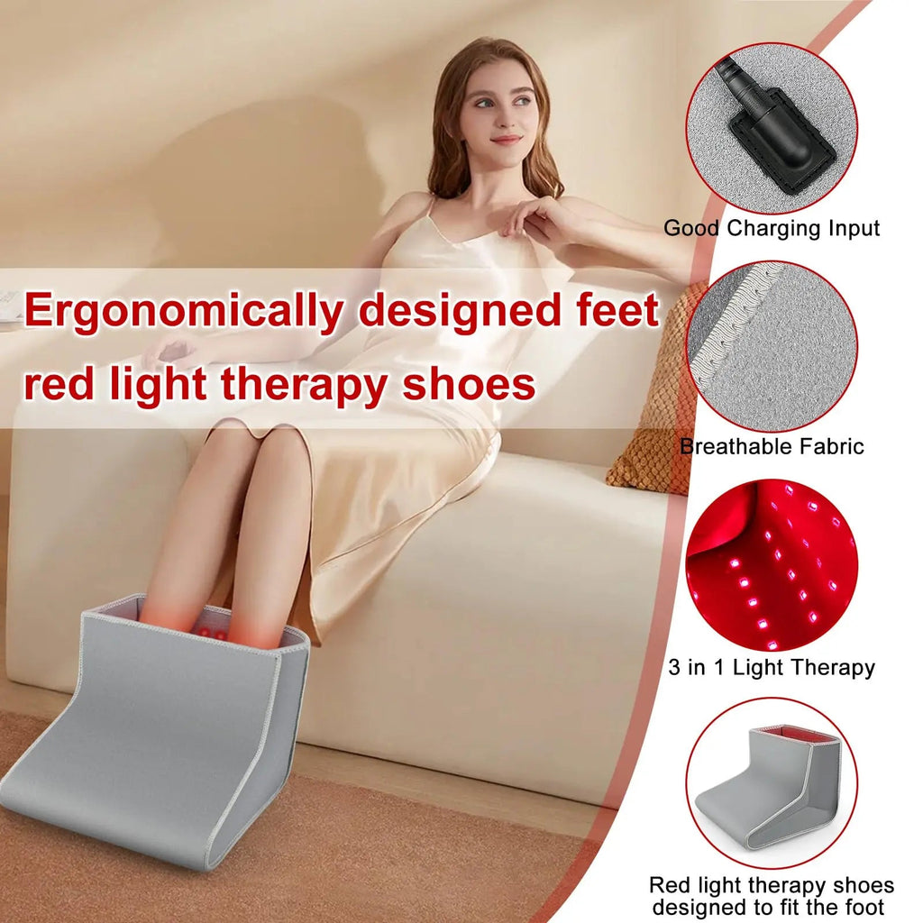 Red Light Therapy Boot for Feet, Infrared Light Therapy Slipper for Perfect Foot Care, Ideal for Ankle Rutollmit Au supplements