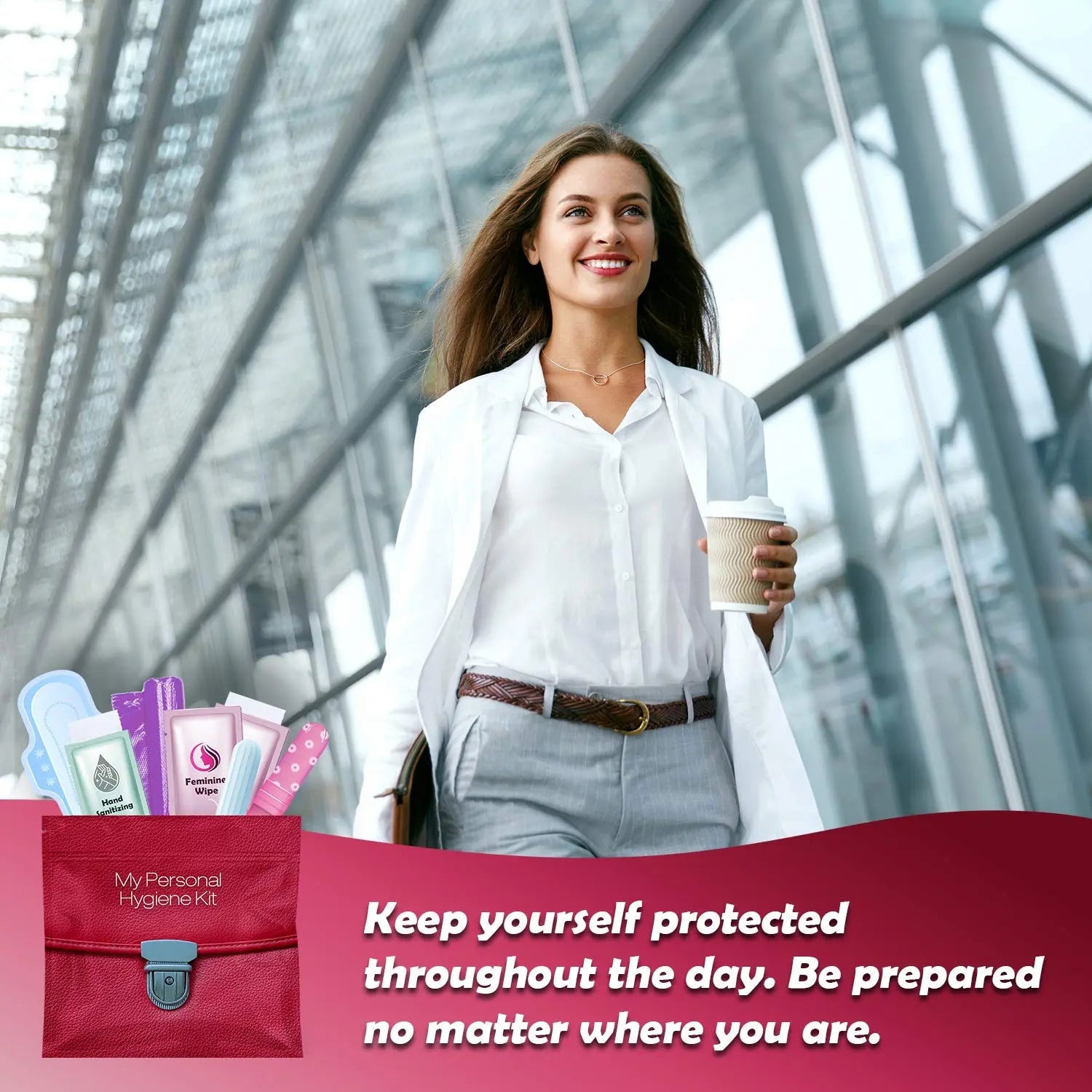 Menstrual Kit All-in-One | Convenience on The Go | Single Period Kit Pack for Travelling, Tweens pH Advantage Au supplements