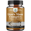Advanced Lion's Mane Mushroom Supplement - Lions Mane Supplement Capsules with Reishi Chaga Maitake & Shiitake for Brain Health Memory Support & Focus - Nootropic for Mental Clarity - 120 Count Natures Craft Au supplements