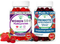 Lunakai USA Made Women 50+ Multivitamin & Probiotic Gummies Bundle – Immune & Digestive Support – 60 Non-GMO Gummies Each Lunakai Au supplements
