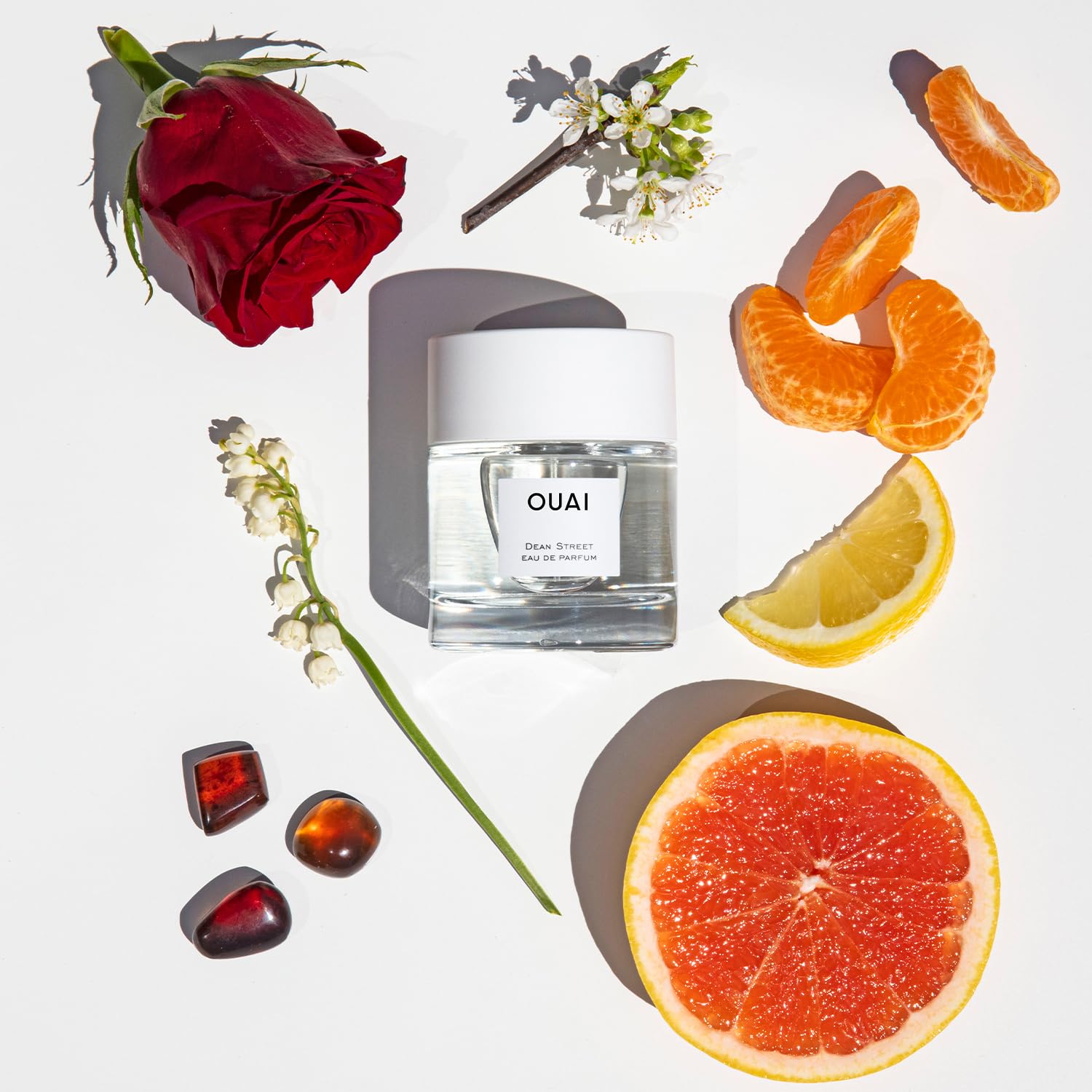 OUAI Dean Street Eau de Parfum - Elegant Womens Perfume for Everyday Wear - Fresh Floral Scent with Notes of Citrus, Apricot, Magnolia and Delicate Hints of Rose and Musk (1.7 Oz) OUAI Au supplements
