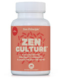 Zen Principle Zenculture™ – 4-in-1 Synbiotic Supplement (Probiotic + Prebiotic + Postbiotic + Digestive Enzymes) with CoreBiome®. Anti Bloating