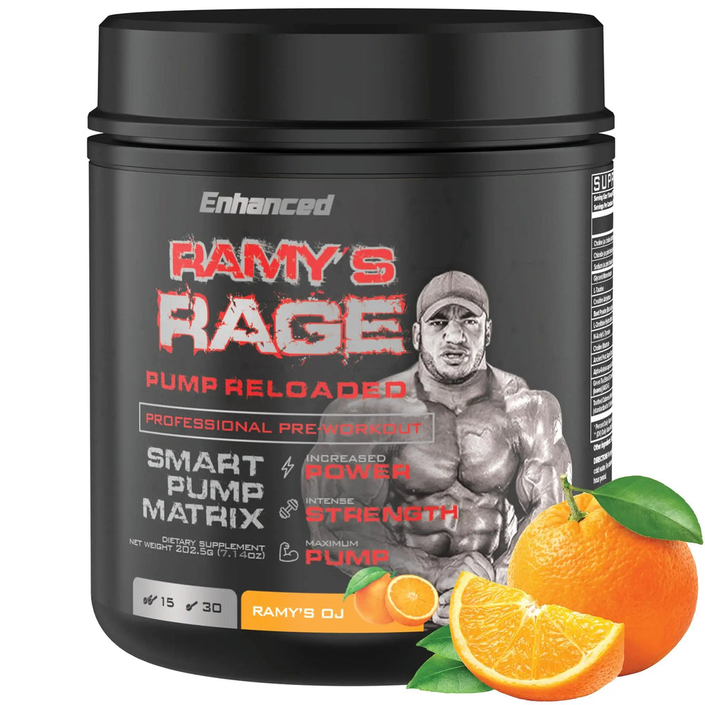 Enhanced Labs - Mr. Olympia 2020 Big Ramy’s Rage Pump - Stimulant Free Pre Workout Enhanced Au supplements
