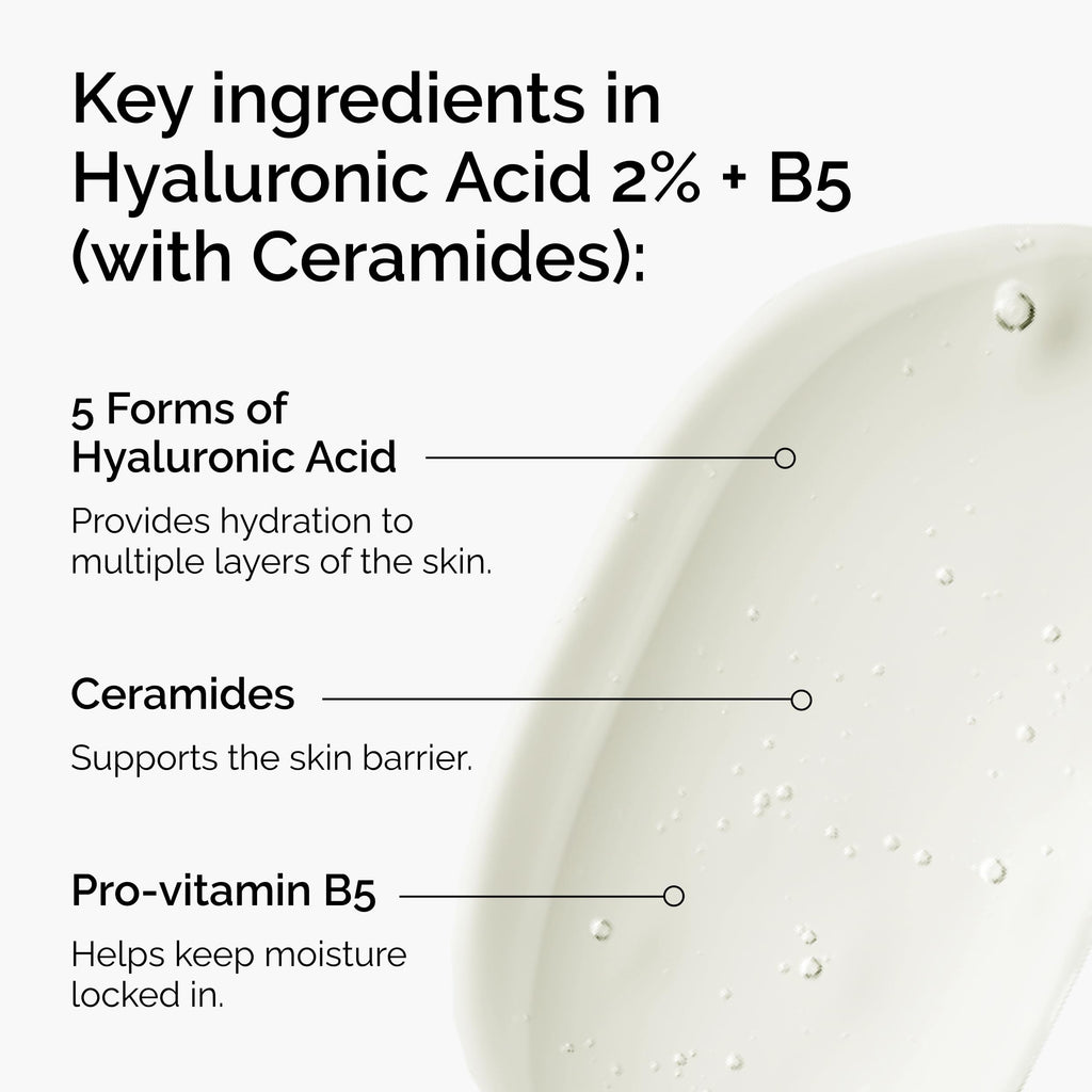 The Ordinary Hyaluronic Acid 2% + B5 (with Ceramides), Multi-Depth Hydration Serum