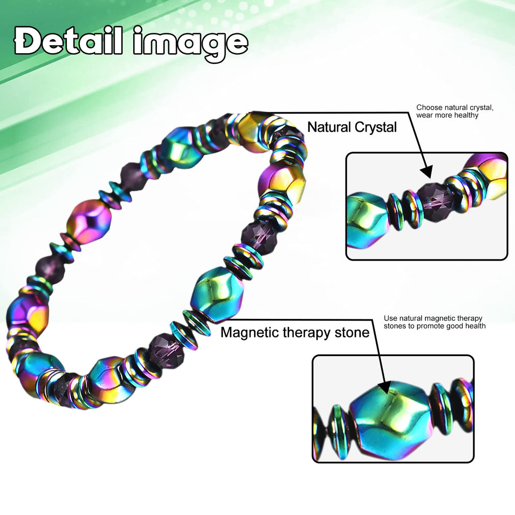 AGSIXZLAN 3pcs Adjustable Lymph Drainage Carnelian Magnetic Bracelet,Slimming Magnetic AGSIXZLAN Au supplements