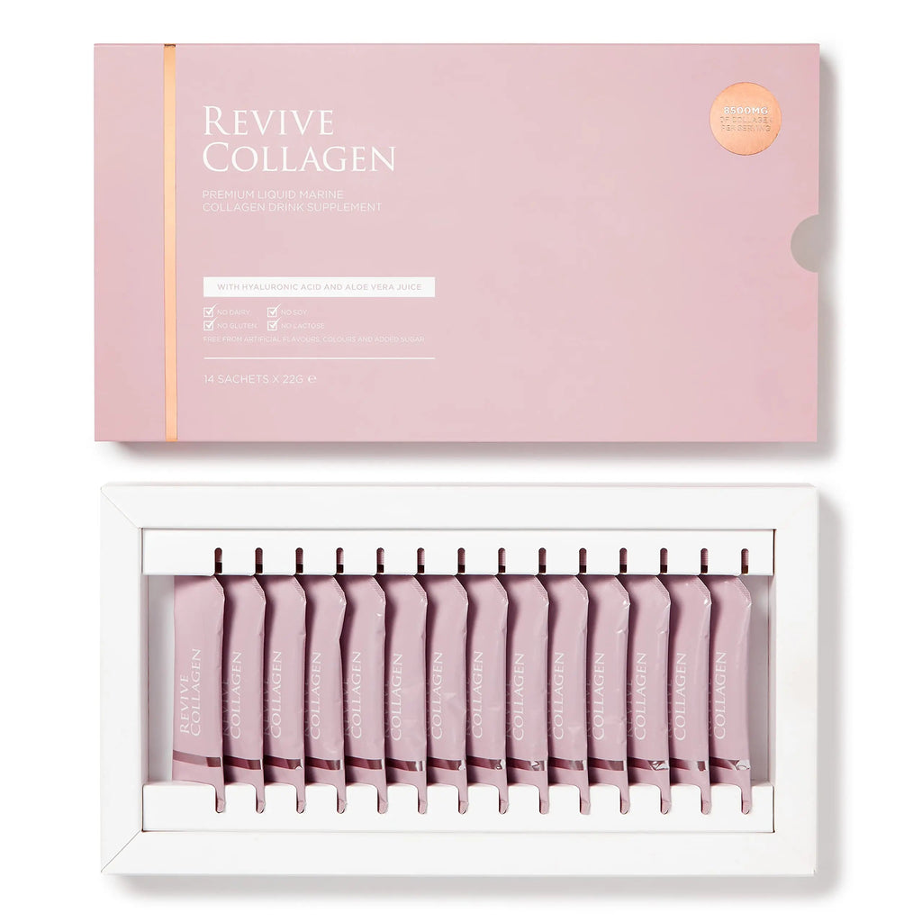 Revive Collagen Premium 8,500mg Hydrolysed Marine Collagen Drink with Added Hyaluronic Acid & Aloe Vera Revive Collagen Au supplements