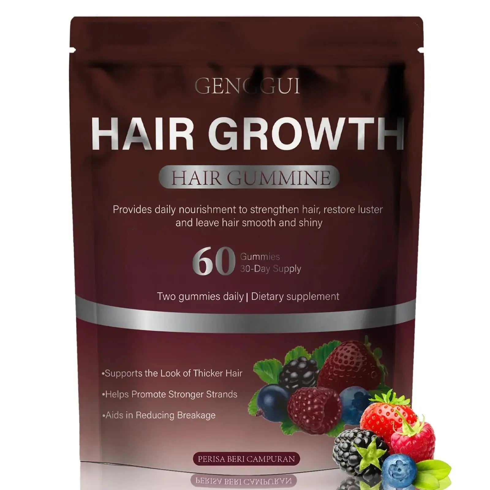 GENGGUI Hair Growth Gummies for Women - Hair Vitamins with Biotin & Silica for Faster Growth - Hair Growth Accelerator Supplement GENGGUI Au supplements