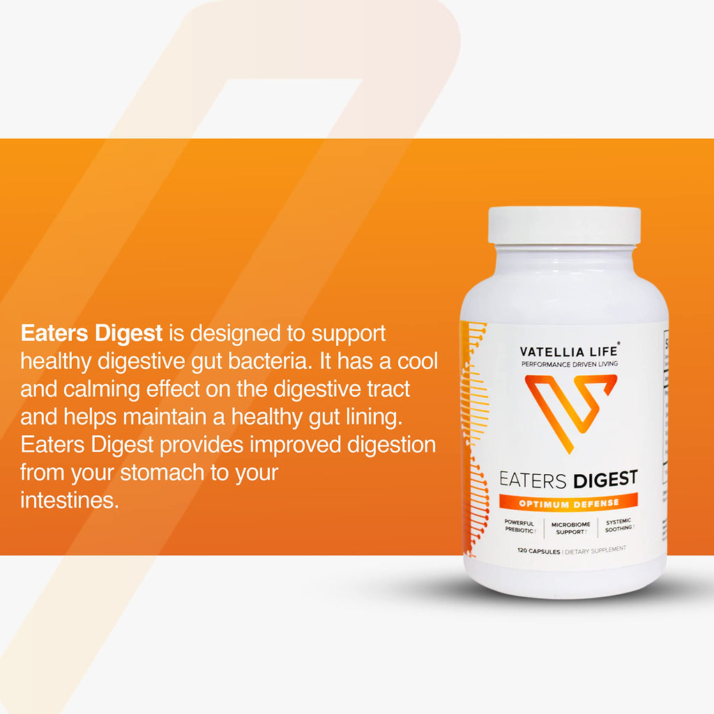 Vatellia Life New from Eaters Digest | Prebiotic | Probiotic | Digestive Support | Gut Soothing | Healthy Gut Lining | Max Nutrient Absorption