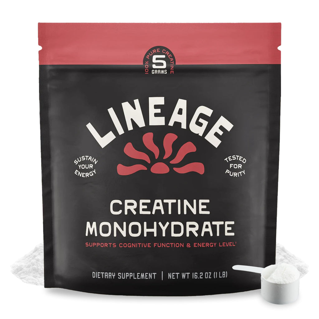 Lineage Provisions Micronized Creatine Monohydrate with Sea Salt - Micronized Creatine Powder for Training & Performance