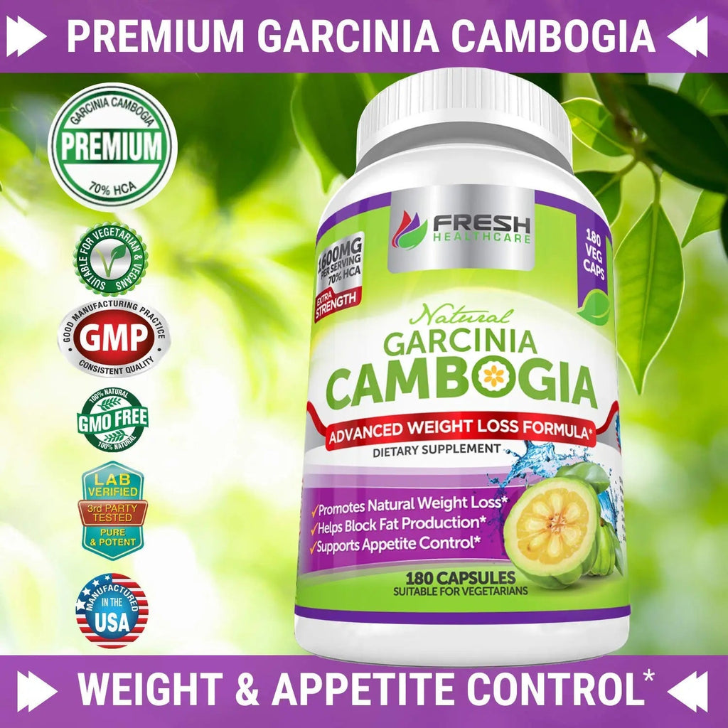 Fresh Healthcare 100% Pure Garcinia Cambogia Extract - All Natural Appetite Suppressant FRESH HEALTHCARE Au supplements