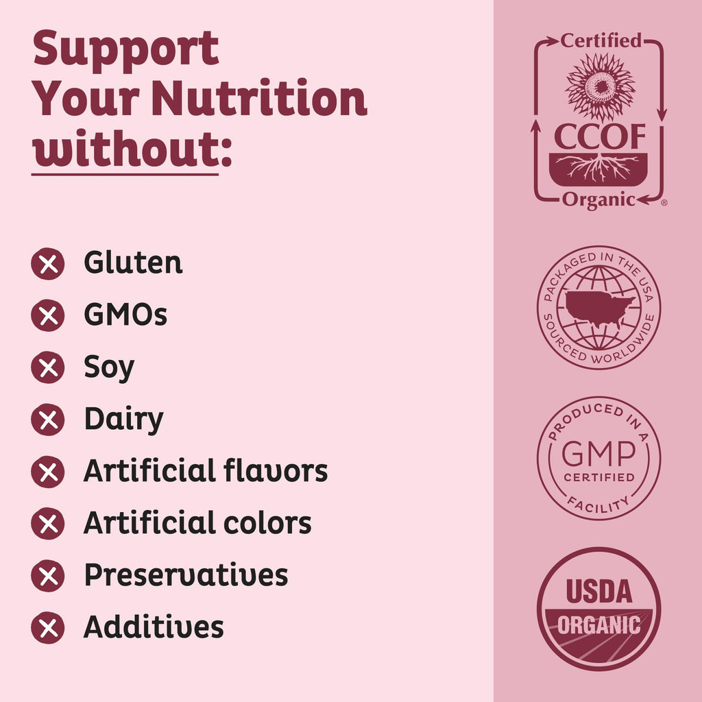 KOS Organic Beet Root Powder, USDA Organic - Natural Nitric Oxide Booster, Superfood Plant Based Beetroot Antioxidant, Supports Active Lifestyle & Healthy Circulation,
