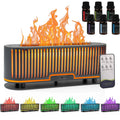 Comfynest Colorful Flame Fire Fireplace Diffuser with 6 Essential Oils Set, Ultrasonic 200ml Essential Oil Comfynest Au supplements