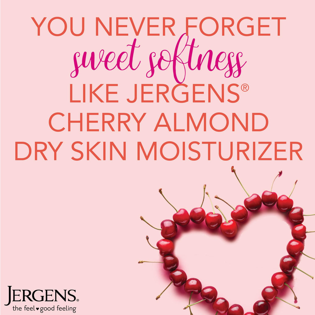 Jergens Original Scent Dry Skin Body Lotion, Hand and Body Moisturizer, Cherry Almond Essence