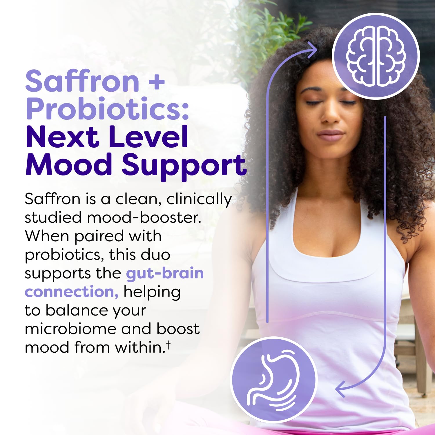 Probulin Mood Probiotics for Women with Saffron, L Theanine, Probiotic, Prebiotic, Postbiotic - Mood Support Supplement & Gut Support - Vegan, Non GMO, 30 Capsules Probulin Au supplements