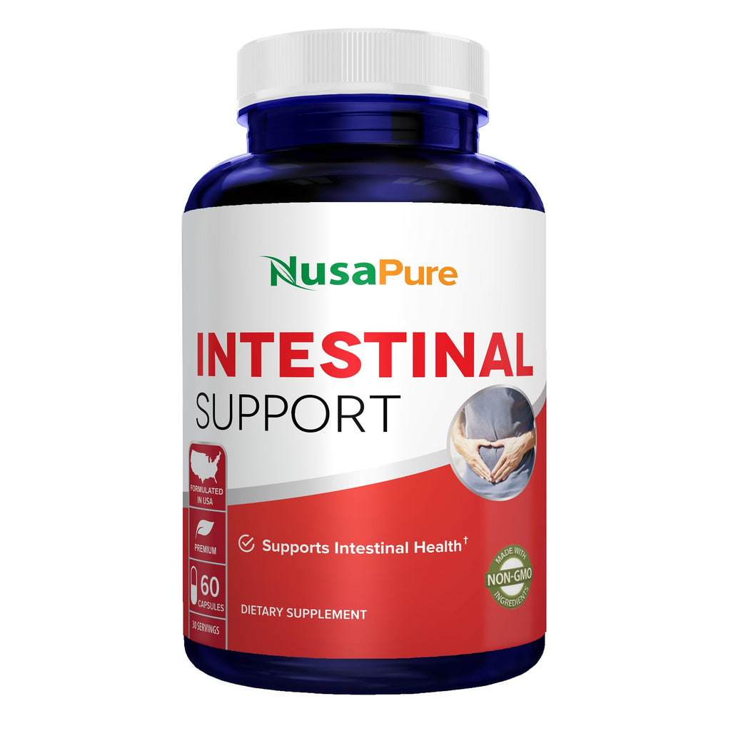 NusaPure Intestinal Support for Humans (Non-GMO), Wormwood, Garlic, Black Walnut Hull, 60 Capsules NusaPure Au supplements