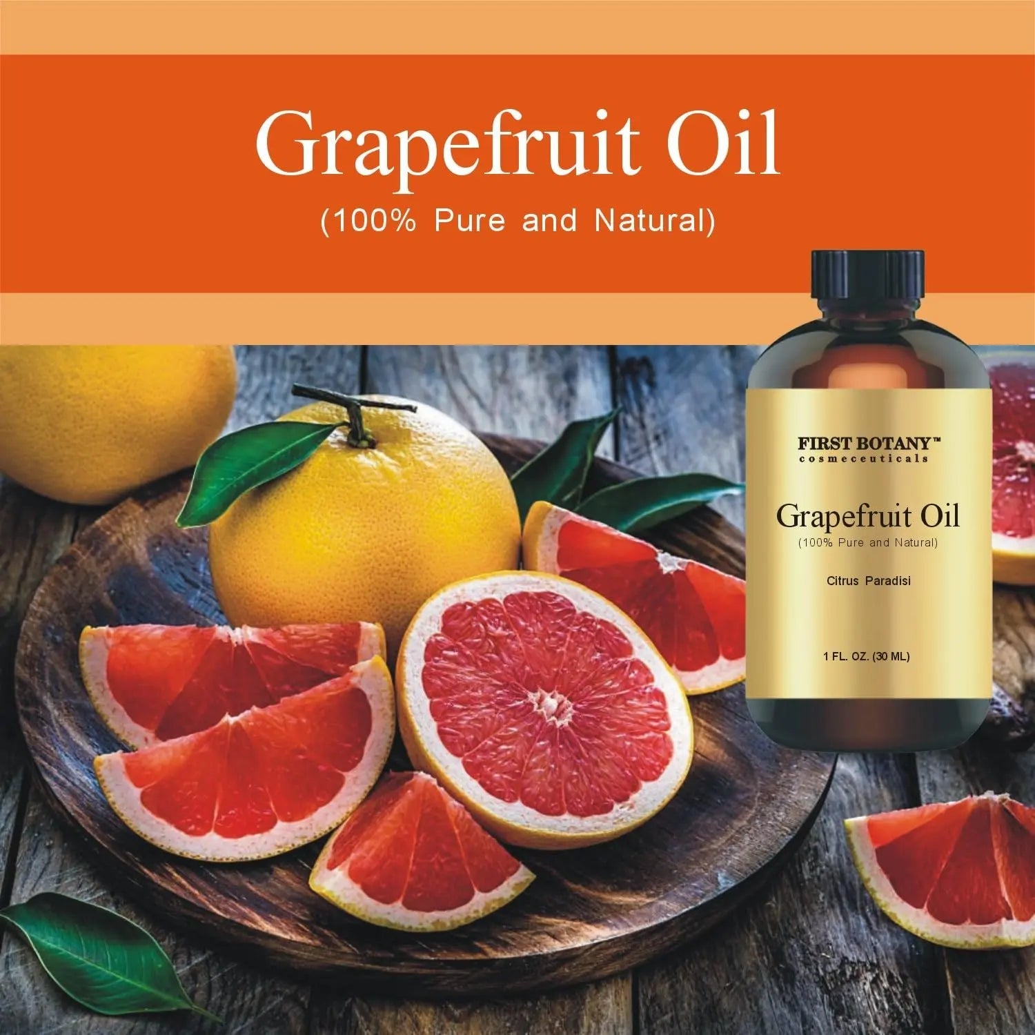 100% Pure Essential Oil - Premium Oil for Aromatherapy, Massage, Topical & Household Uses - 1 fl oz (Grapefruit) First Botany Au supplements