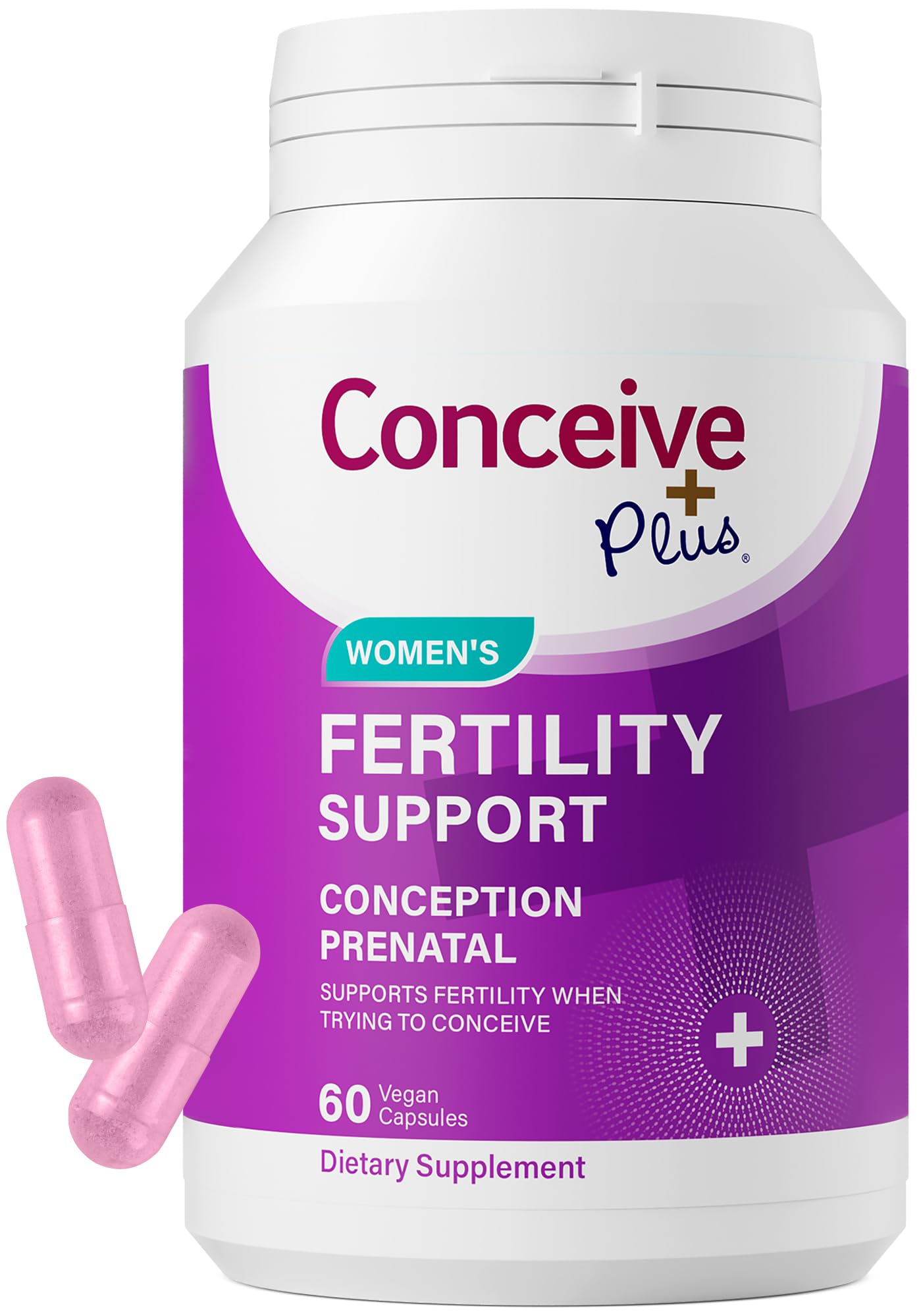 CONCEIVE PLUS Womens Fertility Support – Prenatal Multivitamin for Trying to Get Pregnant – Conception Blend, Hormonal Balance, Folate, Zinc, Thiamin, Riboflavin, Biotin – Non-GMO, Vegan – 30 Days CONCEIVE PLUS Au supplements
