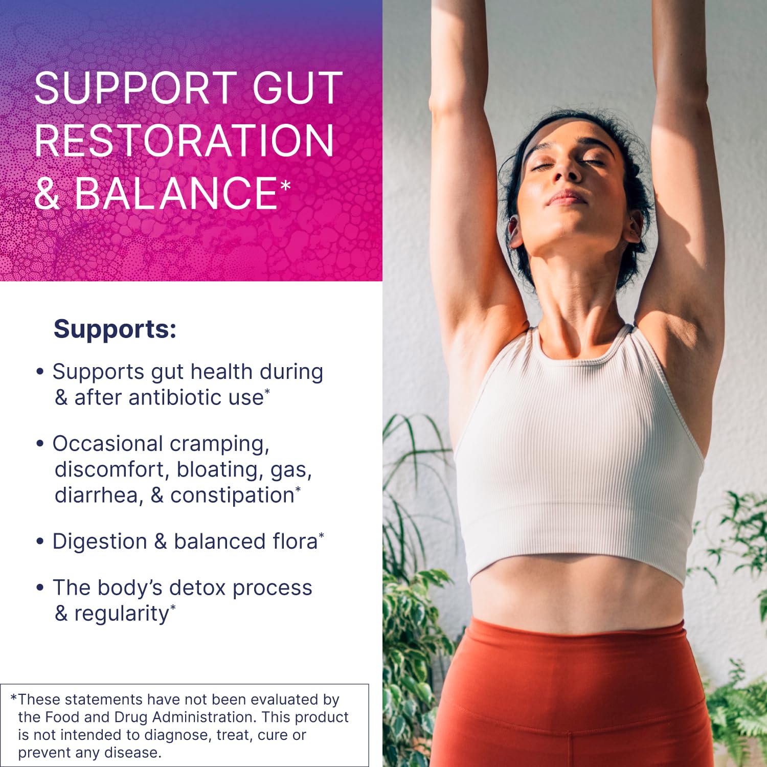 Microbiome Labs Restorflora Probiotics for Digestive Health - Gut Health Supplements with Dual Action Probiotics for Women & Men