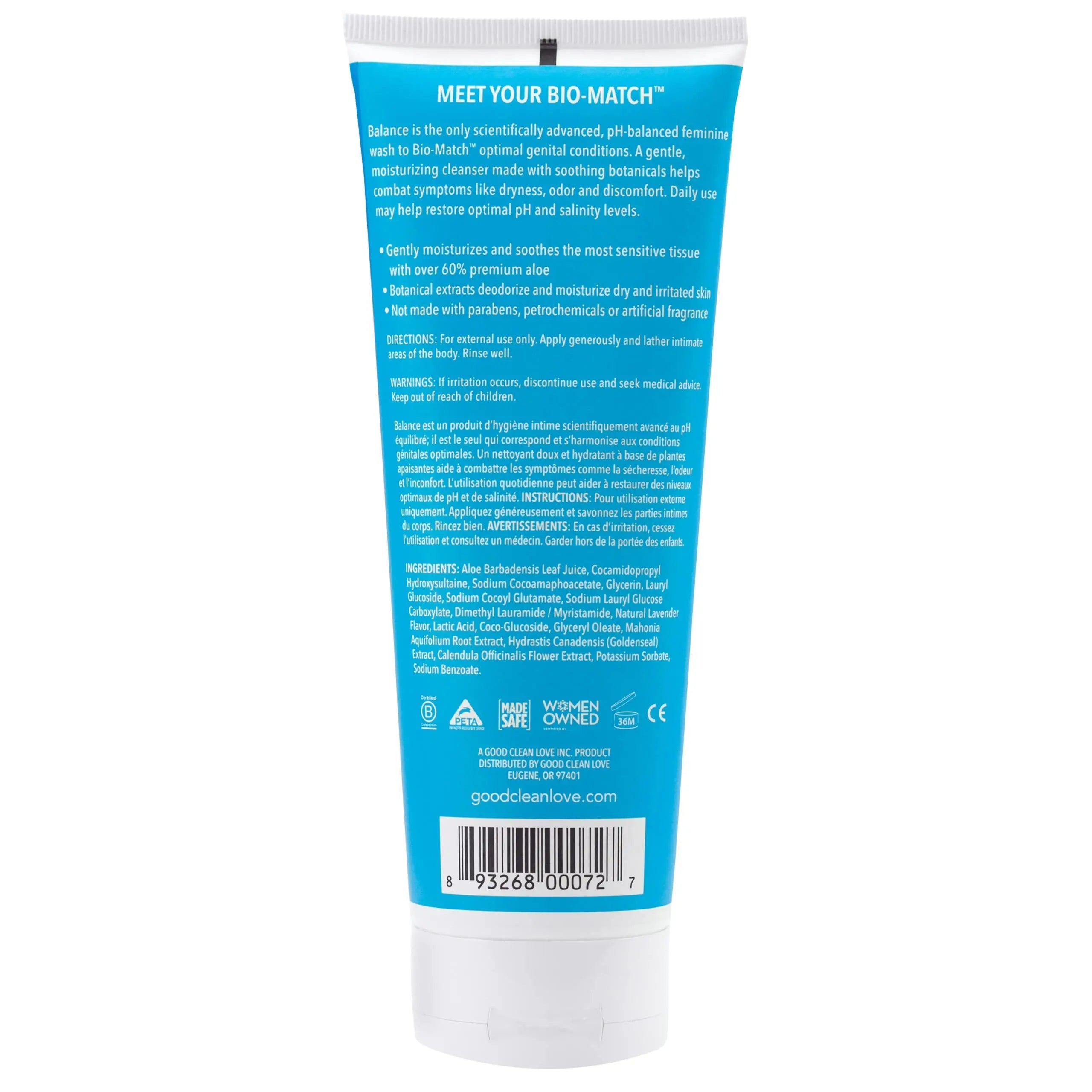 Good Clean Love Balance Moisturizing Wash, pH-Balanced Vaginal Soap for Women Good Clean Love Au supplements
