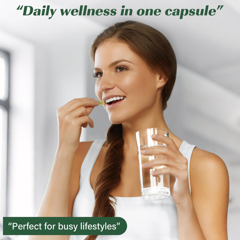 Moringa Capsules, Moringa Pure Capsules For Energy, Immune Support, Gut Health & Powerful Green Superfood, Rich In Antioxidants, Essential Vitamins & Amino Acids