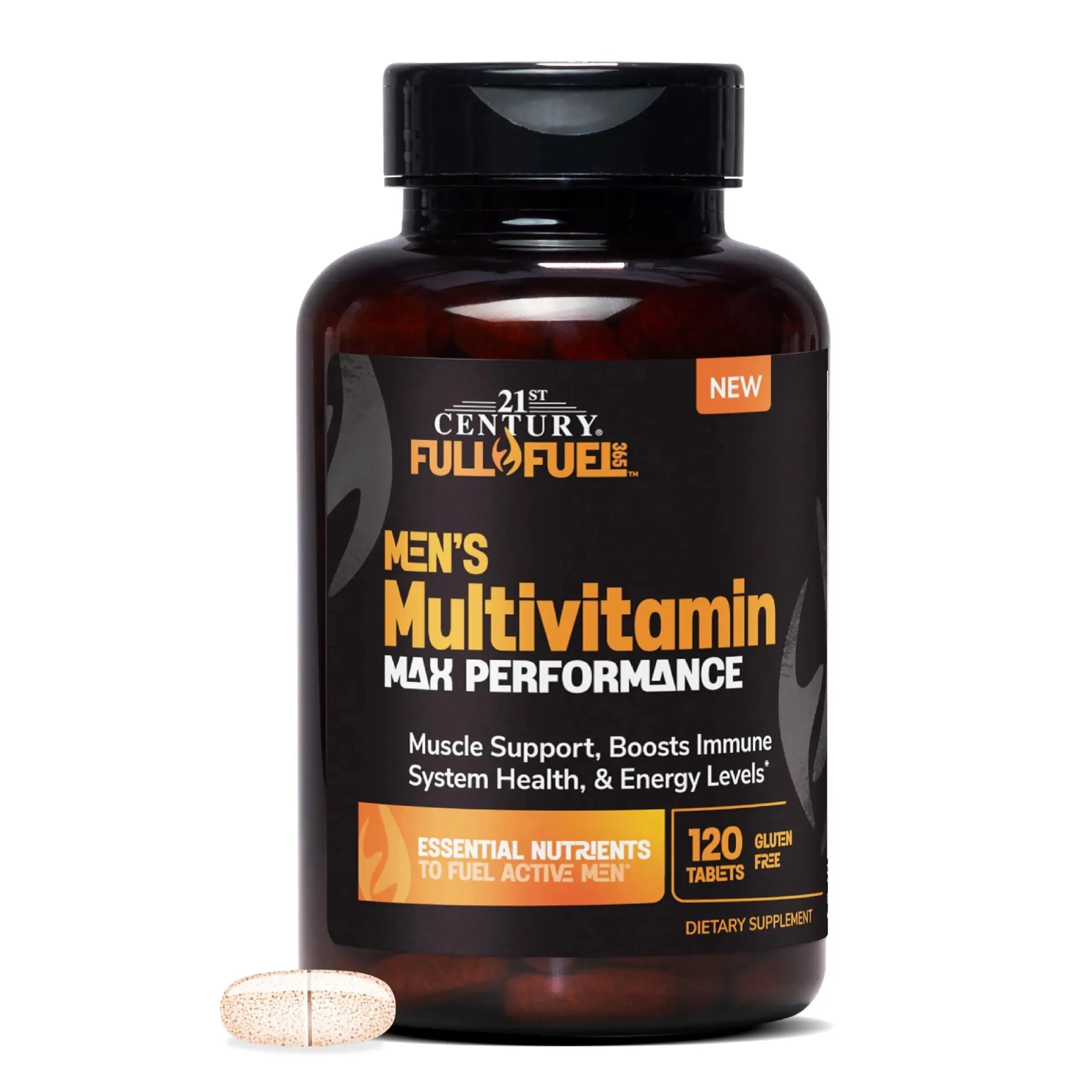 21st Century Full Fuel 365 Active Men’s Multivitamin, 120 Tablets, Daily Vitamins and Minerals for Energy, Muscle Support, Immune Health, No Gluten 21st Century Au supplements