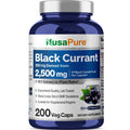 NusaPure Black Currant 10:1 Extract, 250 mg Equivalent to 2,500mg, per Veg Caps 200 Vegan, Non-GMO NusaPure Au supplements