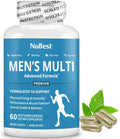 Multivitamin for Men with 38 Key Nutrients, B Complex, D3, A, C, Zinc, Magnesium, Calcium, Asian Ginseng, Ashwagandha, Turmeric for Bones, Muscle NuBest Au supplements
