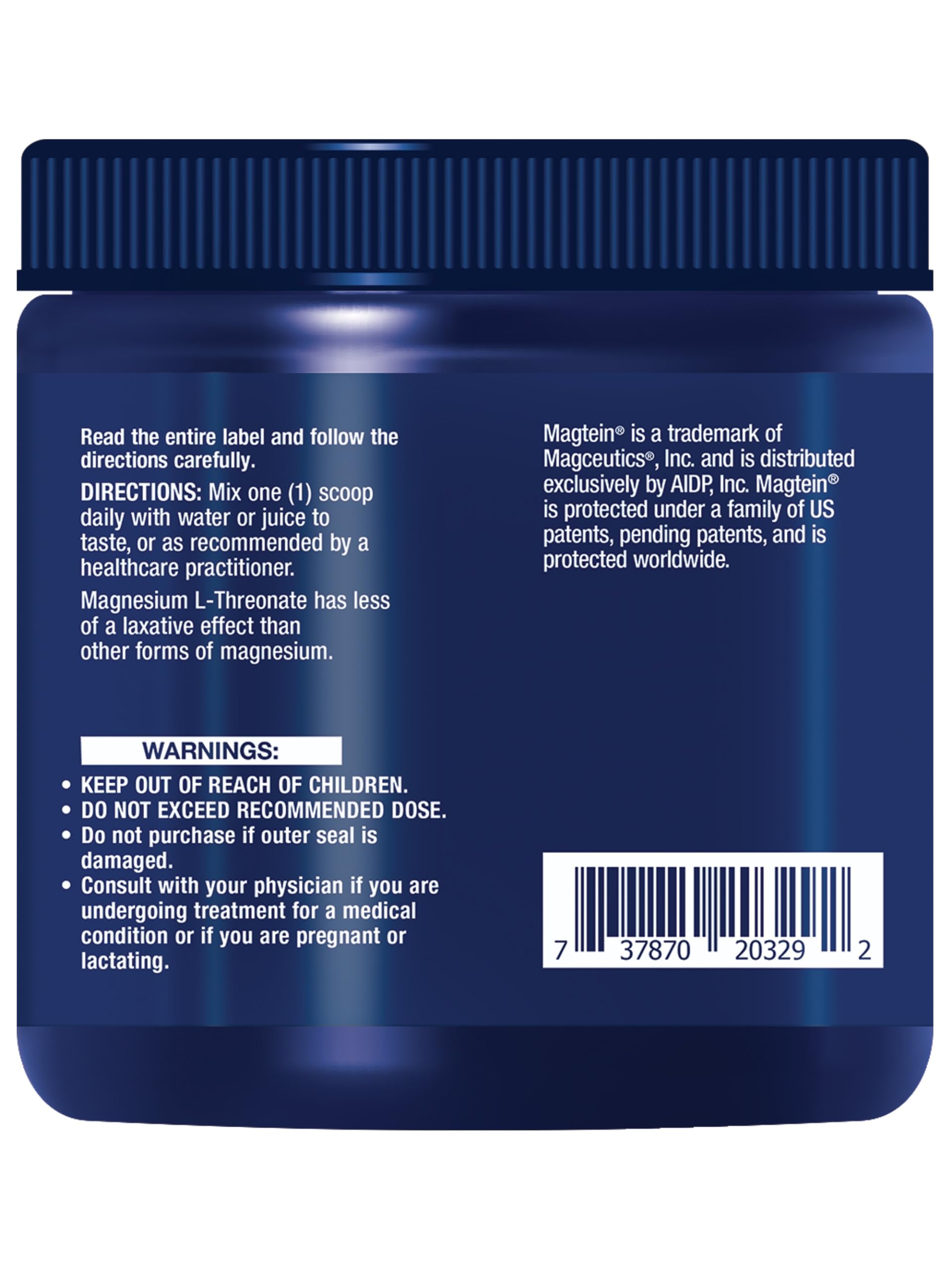Life Extension Neuro-Mag Magnesium L-Threonate Powder (Tropical Punch) - Ultra-Absorbable Magnesium - Supports Memory, Focus, Cognitive Function & Mood -