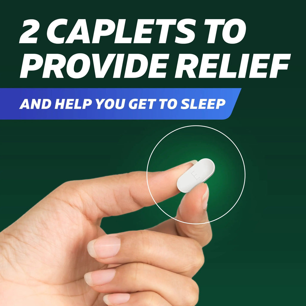 Excedrin PM for Headache Relief, Acetaminophen 250mg, Aspirin 250mg, Diphenhydramine Citrate 38mg, Pain Reliever, Nighttime Sleep-Aid, 100 Count Excedrin Au supplements