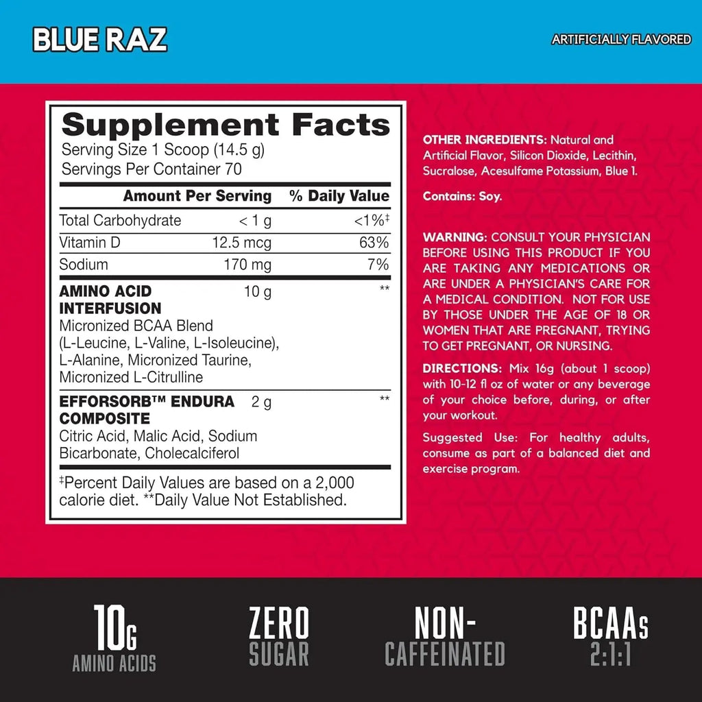 BSN Amino X Muscle Recovery & Endurance Powder with BCAAs, Intra Workout Support BSN Au supplements