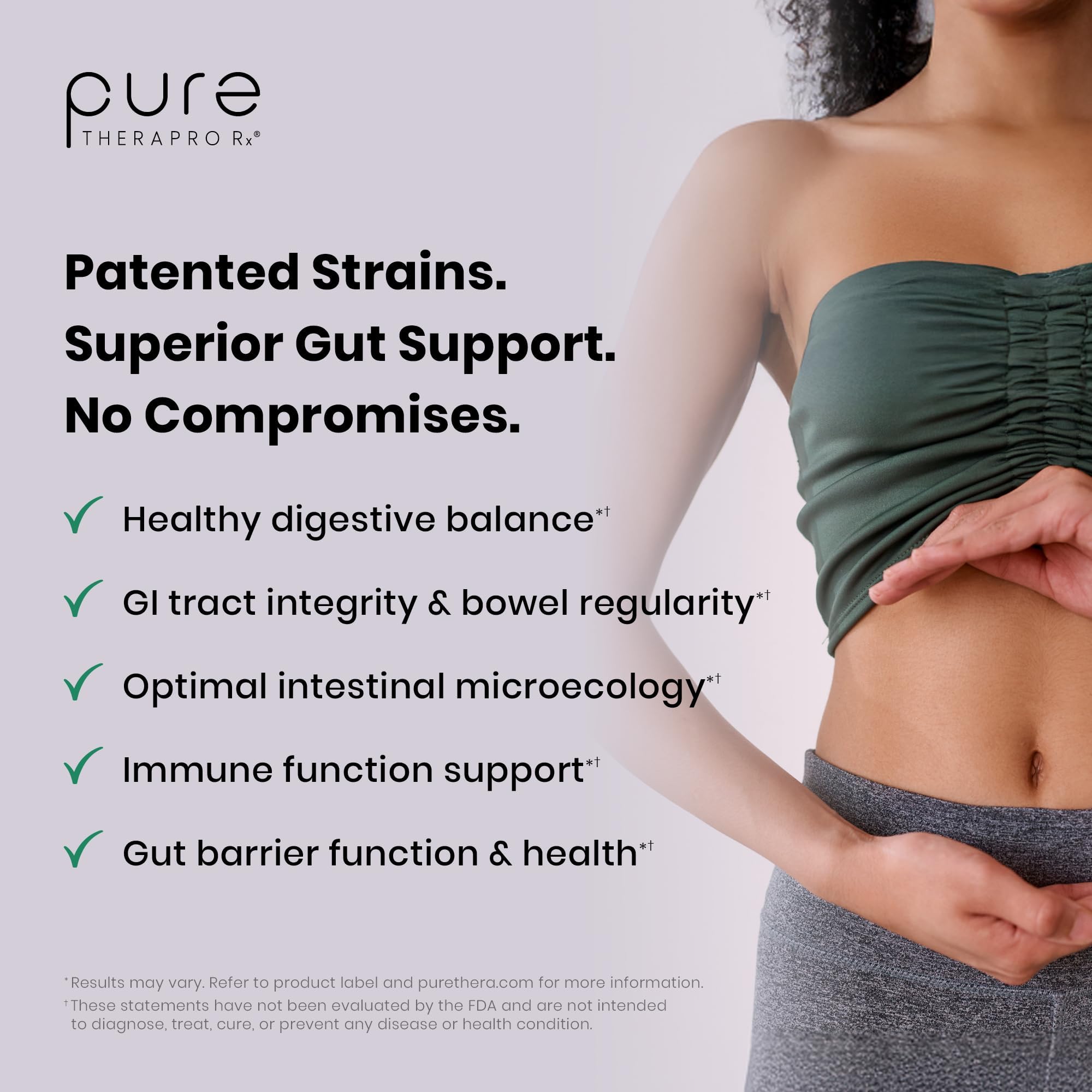 Pure Therapro Rx Power Probiotic Daily - 30 Acid-Resistant Capsules | 4 Proven Strains - 30 Billion CFU/Capsule | Patented Activ-Vial Desiccant Bottle