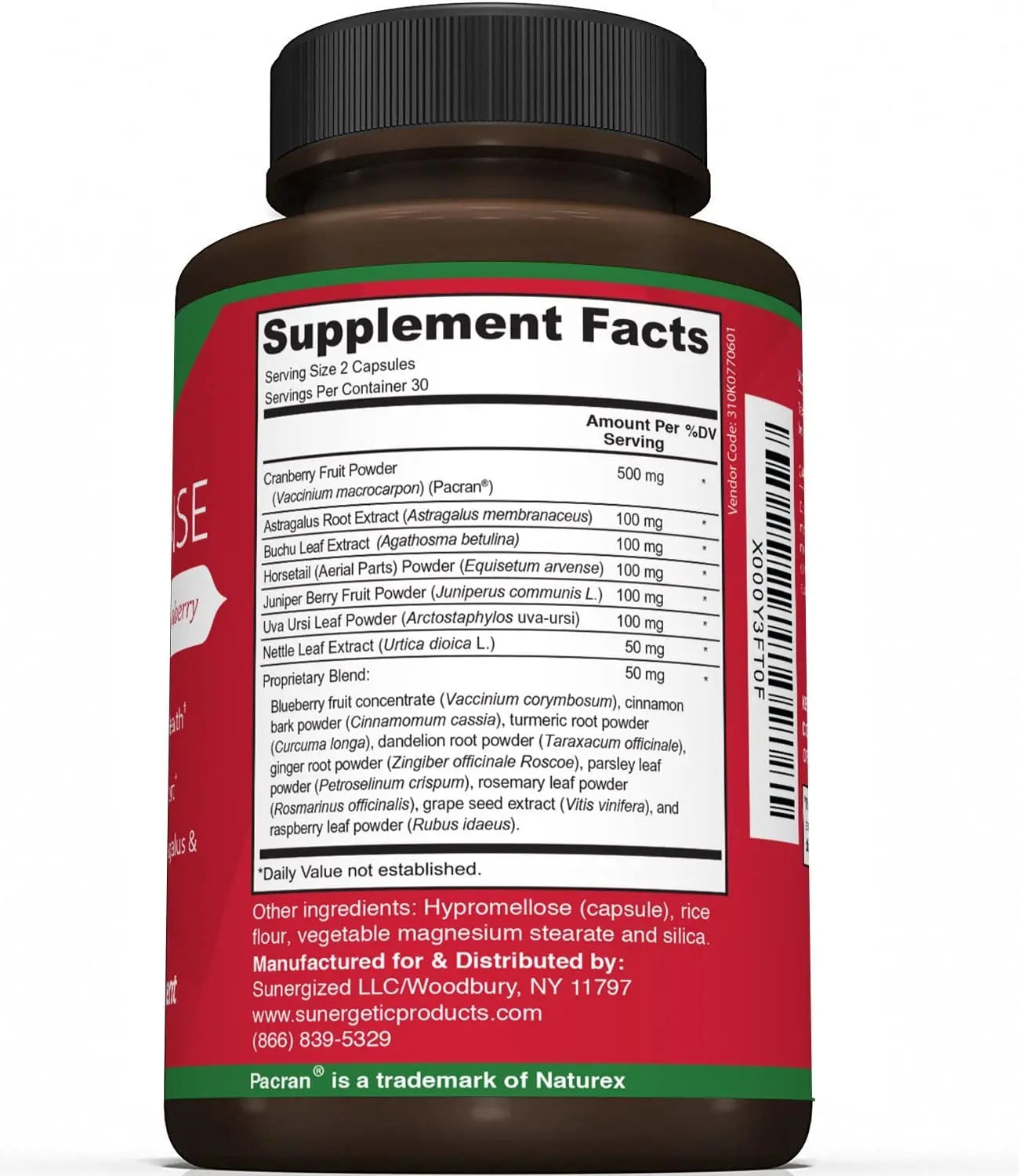 Premium Kidney Cleanse Supplement – Powerful Kidney Support Formula with Cranberry Sunergetic Au supplements