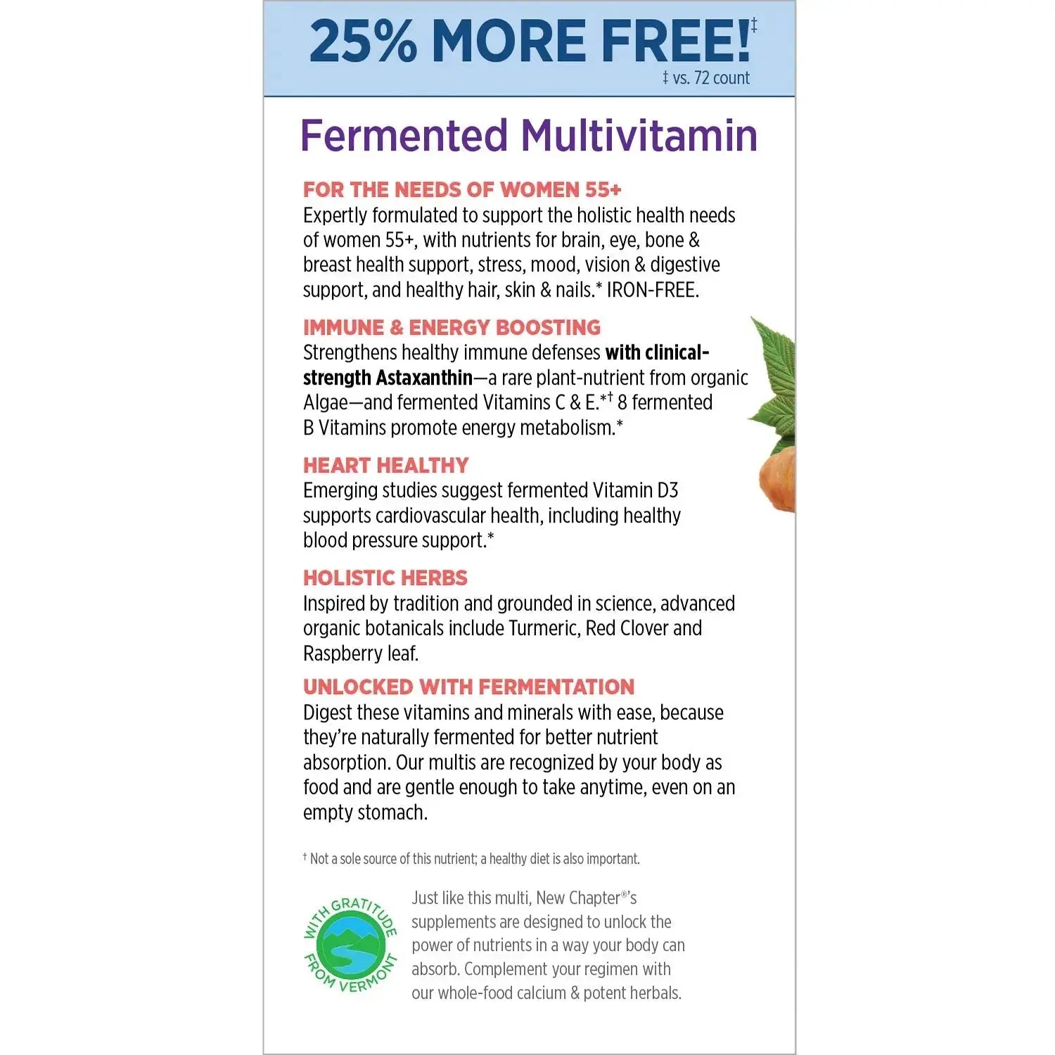 New Chapter Every Women's One Daily 55+ 90ct New Chapter Au supplements