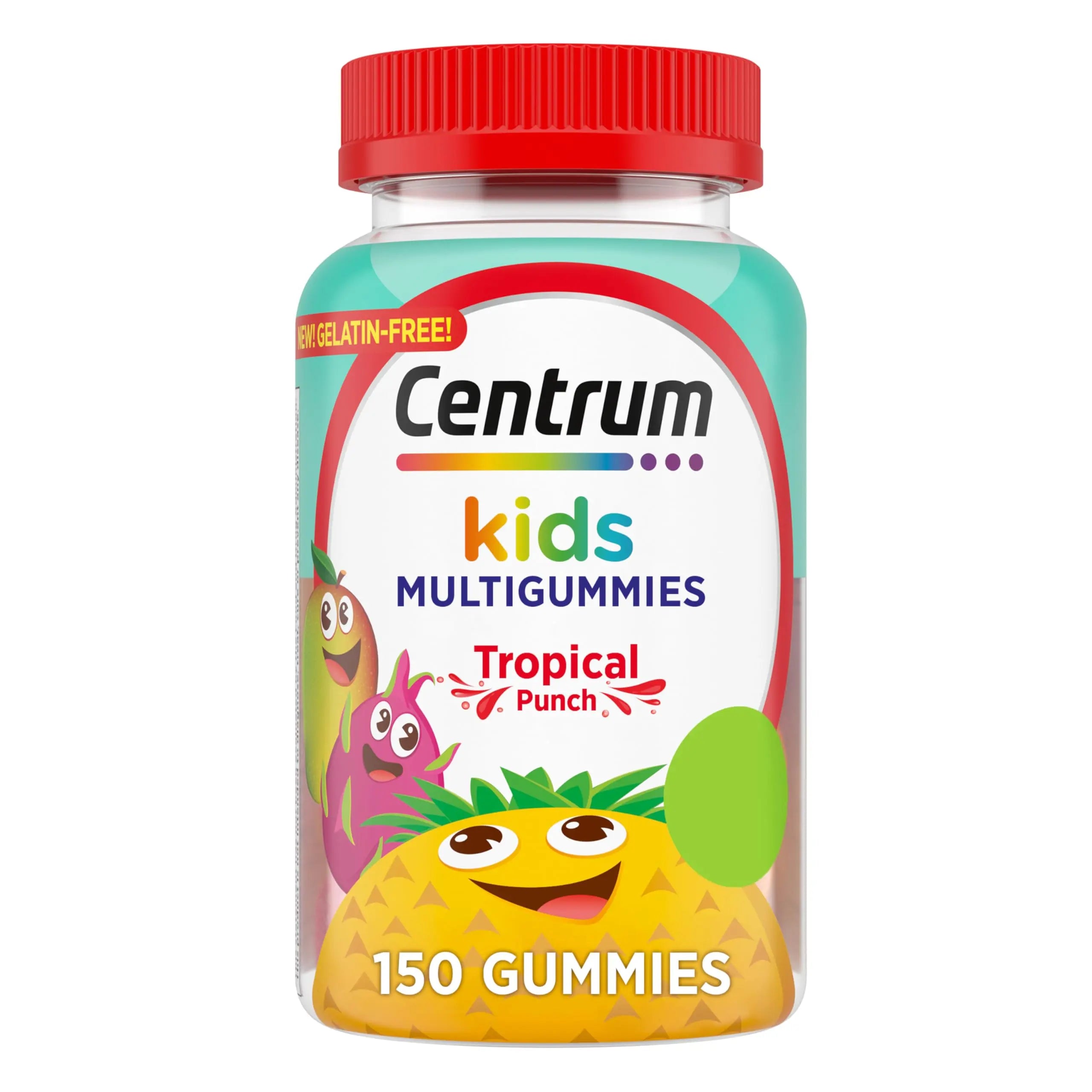 Centrum Kids Multivitamin Gummies, Tropical Punch Flavor Made With Natural Flavors, Stocking Stuffer, 150 Count, 150 Day Supply Centrum Au supplements