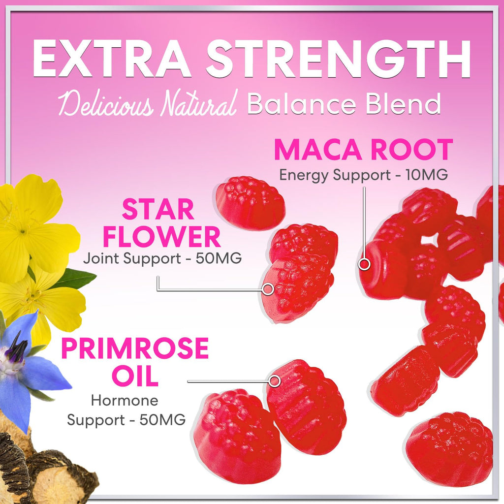 Menopause Supplements for Women - Complete Natural Mild Hot Flashes & Night Sweats Support, Multi Benefit Menopause Relief Gummy, Support for Balance & Energy, Gluten-Free & Non-GMO - 60 Gummies Hello Lovely! Au supplements