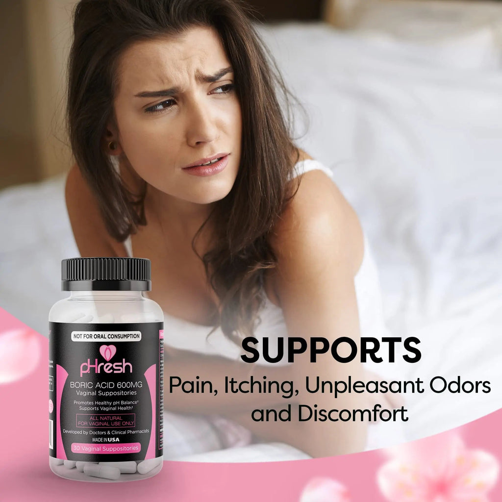 ACE NUTRITION pHresh Boric Acid Suppositories for Women, Suppositories for Odor Use ACE NUTRITION Au supplements