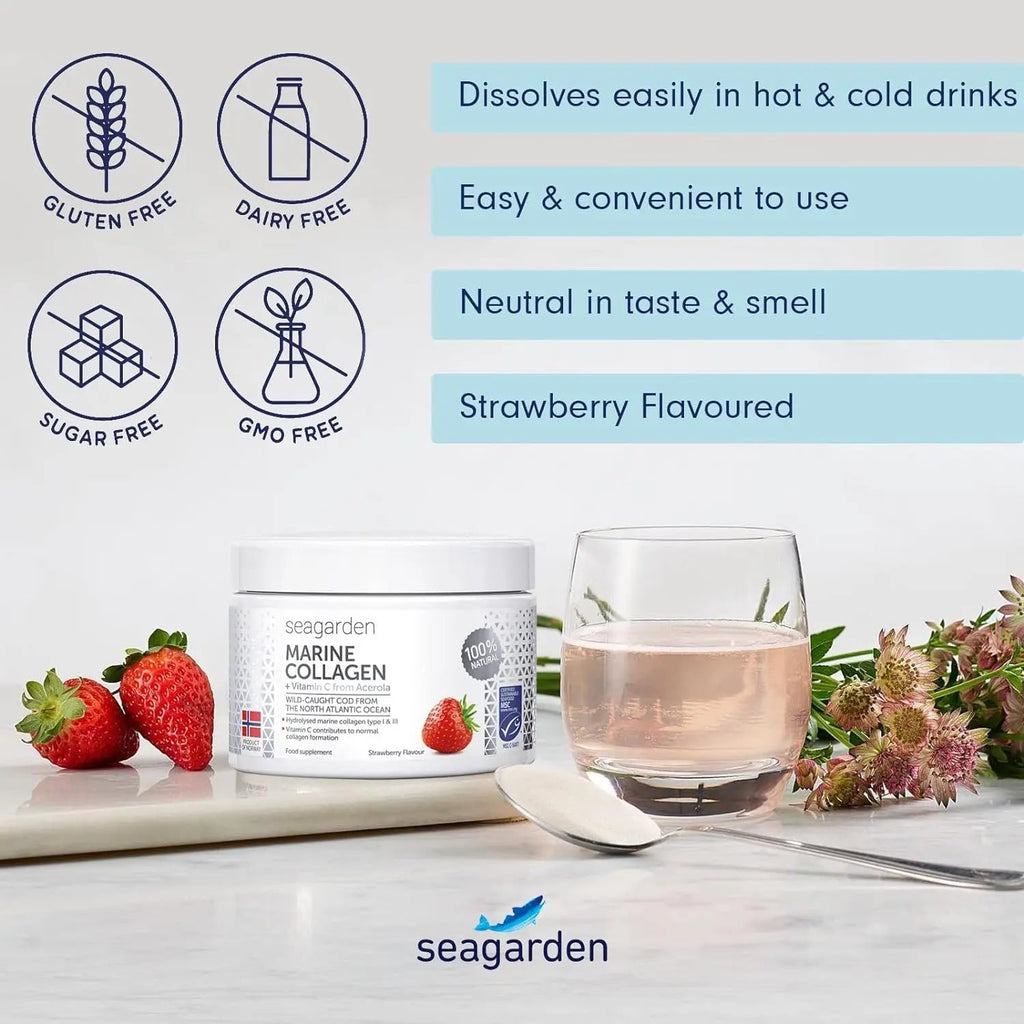 Seagarden Marine Collagen Powder + Vitamin C | Collagen Peptides Powder (Type I & III) SEAGARDEN Au supplements