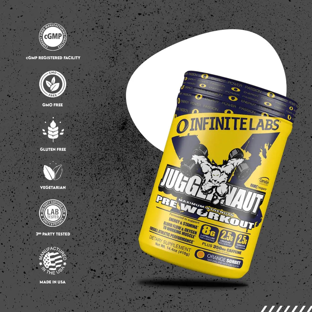 Infinite Labs Juggernaut X Ultimate Punch Pre Workout Supplement with Citrulline, Creatine Infinite Labs Au supplements