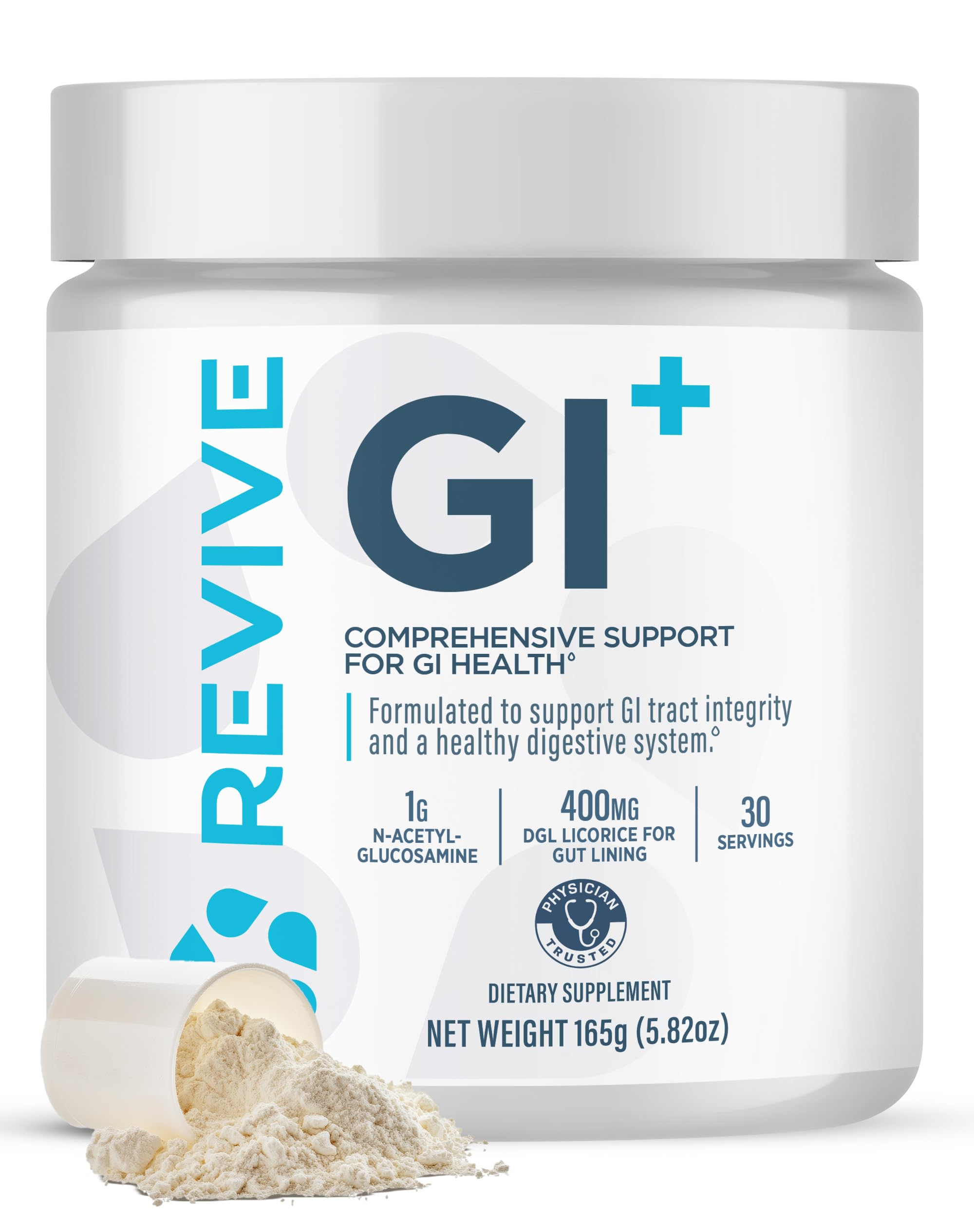 Revive MD Digestive Health Supplement, GI Plus (30 Servings) - Supports Gut Health for Women & Men - Promotes Regularity & Bowel Function