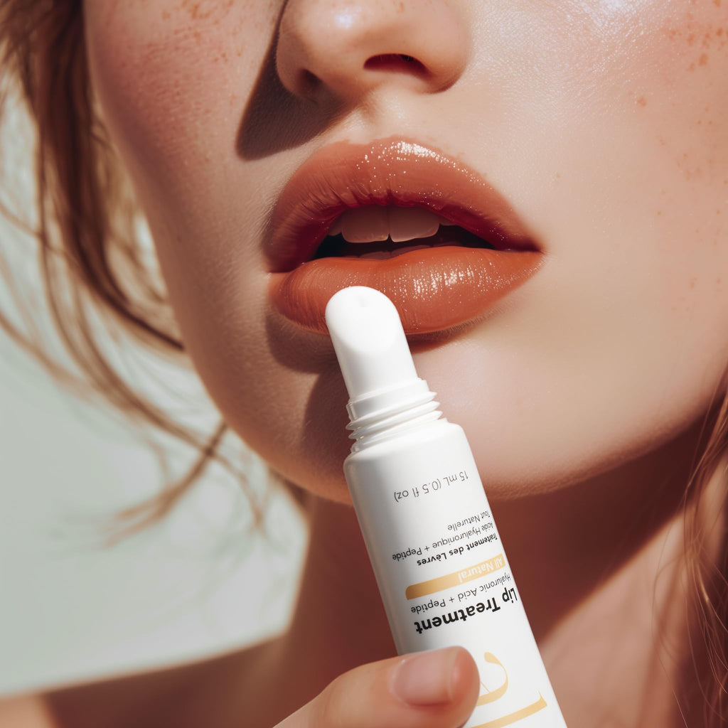 Alfie Hyaluronic Acid Lip Booster -Natural Flavor -15ml/0.5 Fl. Oz -Peptide Lip Treatment