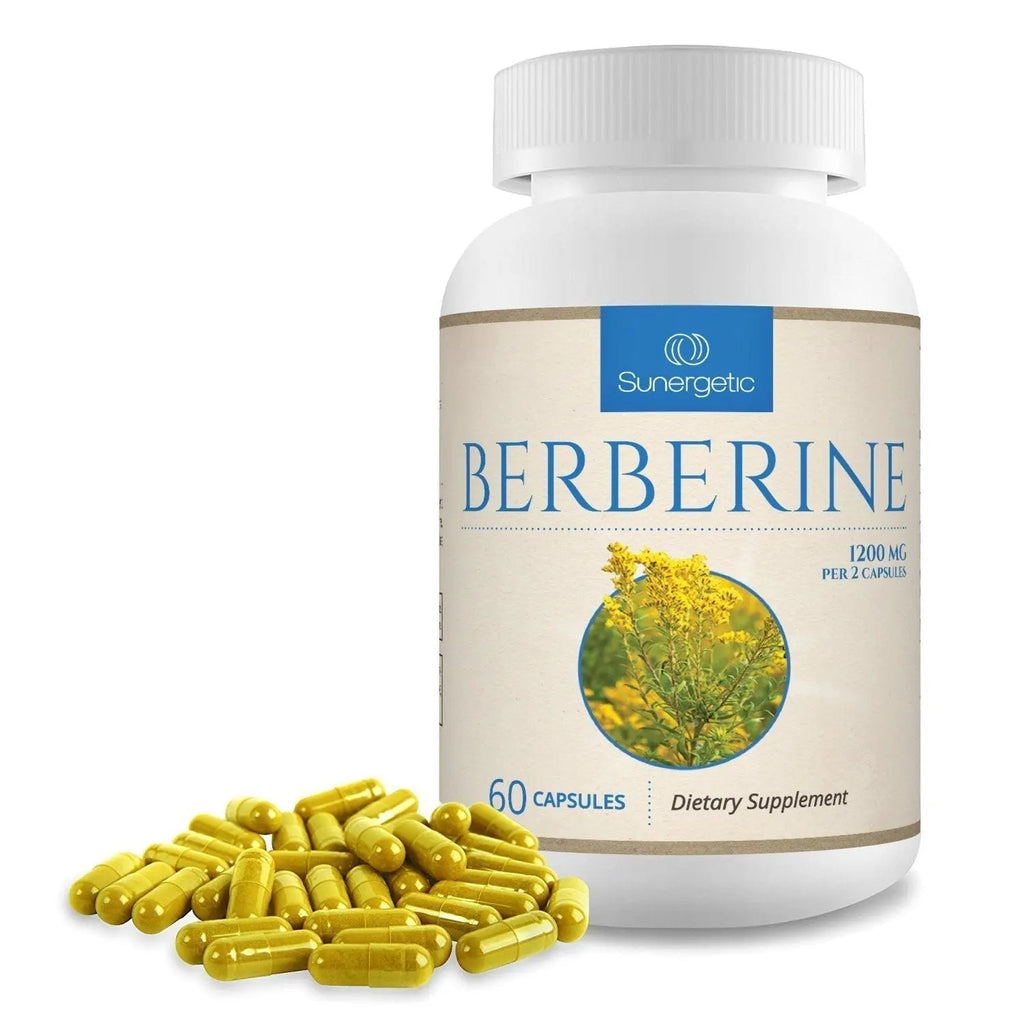 Premium Berberine Supplement - 1200mg of Berberine Per Serving - Berberine HCL Sunergetic Au supplements